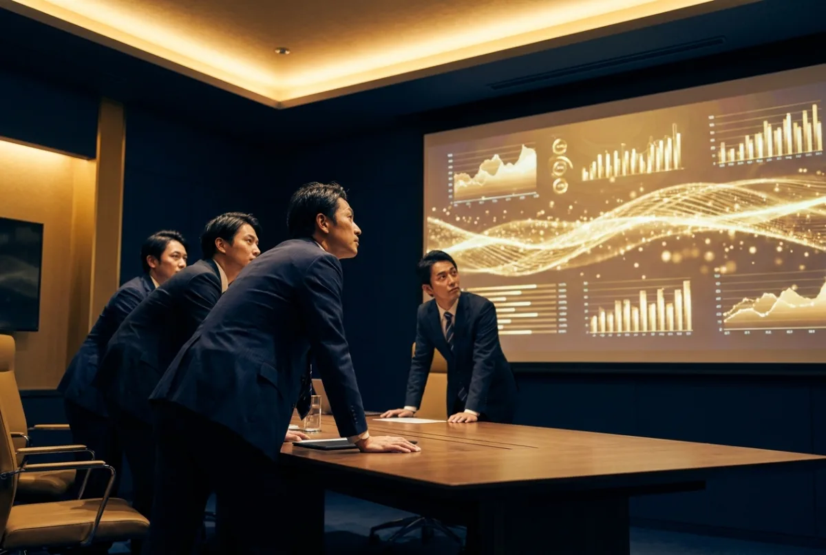 AIツールの導入を検討する企業チーム