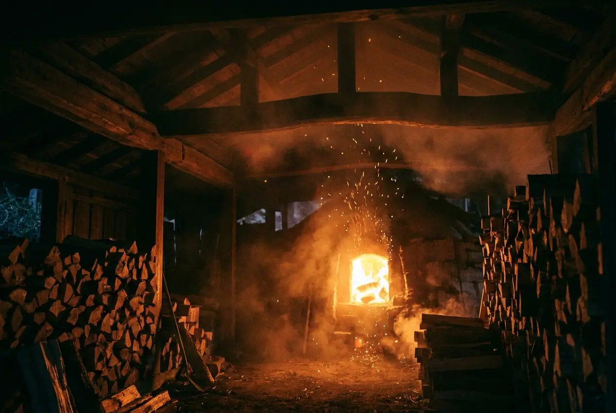 A Night of Fire — the anagama kiln