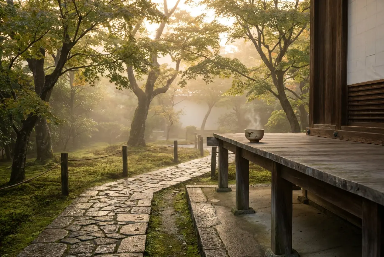 The Silent Morning — a private temple garden
