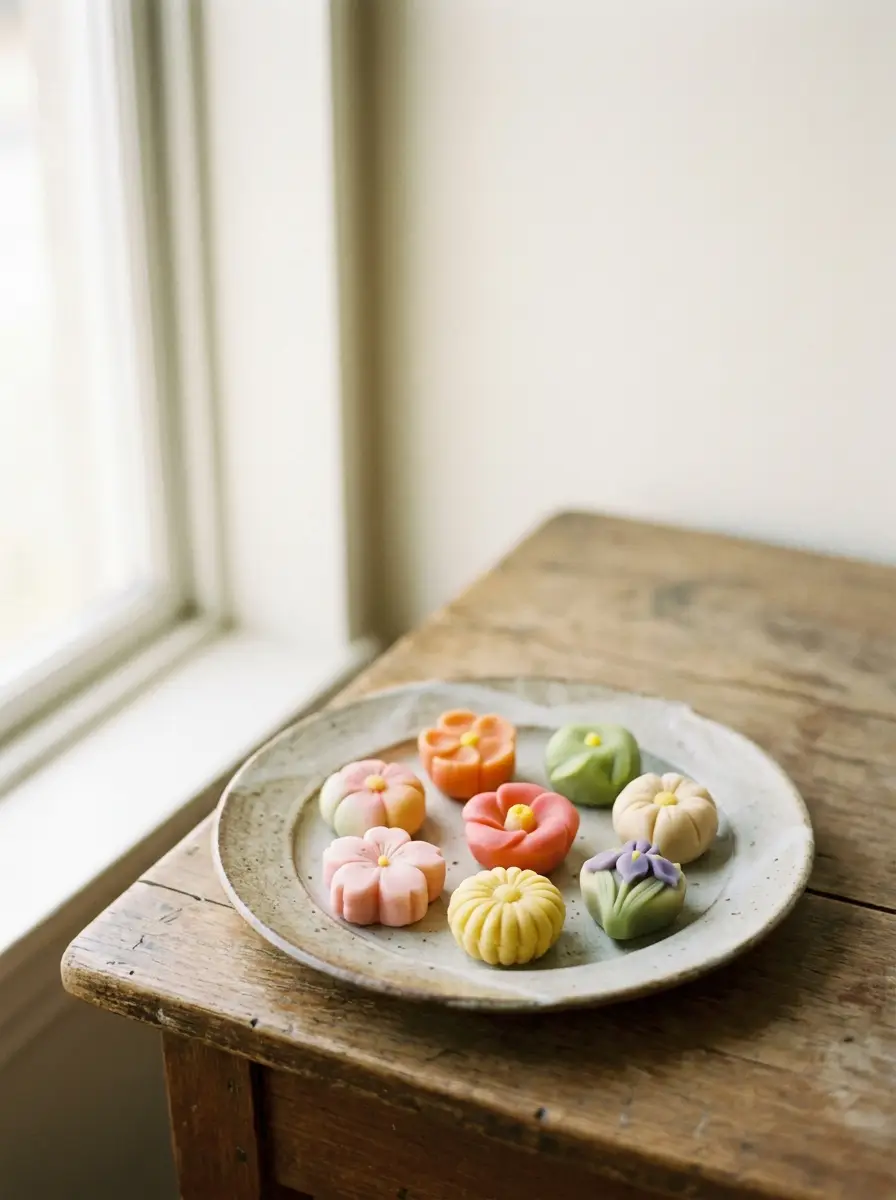 季節の花を象った和菓子